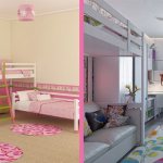 children&#39;s room for two girls
