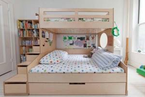 Фото — 76 Просторная двухъярусная кровать для школьников