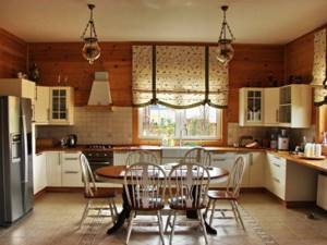 Интерьер кухни в частном доме: как оформить интерьер на даче своими руками