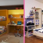 Кровать шкаф трансформер в детскую комнату