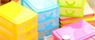 Существующие варианты комодов пластиковых с ящиками, их плюсы и минусы